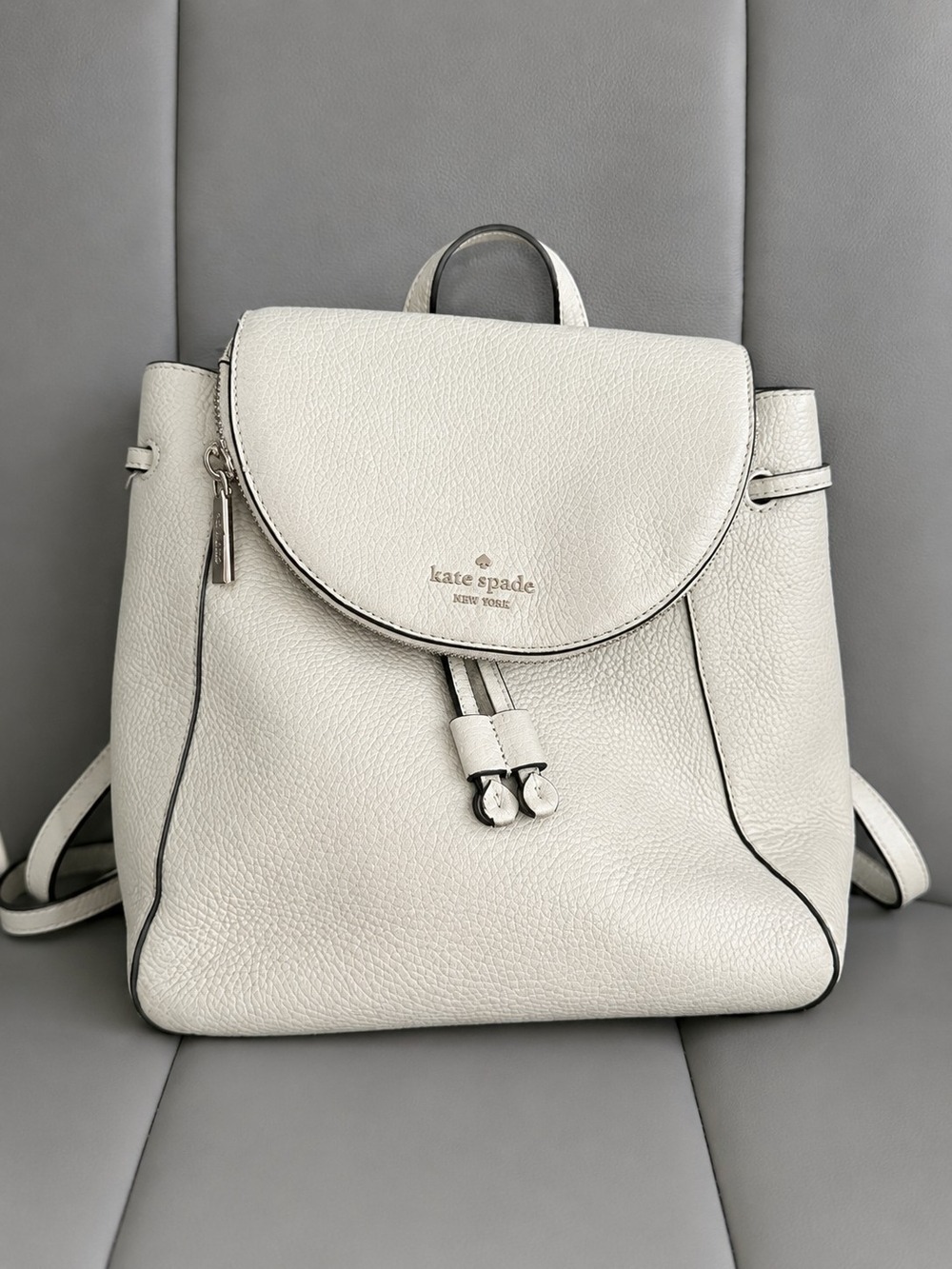 Kate Spade Mint Green Pebble Leather Backpack - Picture 2 of 7